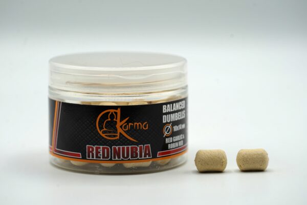 Balanced Dumbells Red Nubia 10 x 14 mm