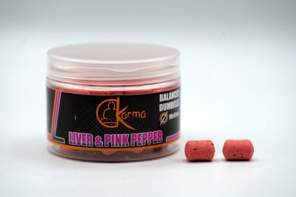 Balanced Dumbells Liver & Pink Pepper 10x14 mm