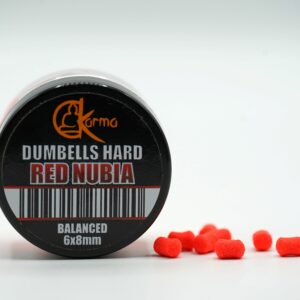 Balanced Hard Dumbells Red Nubia 6x8 mm