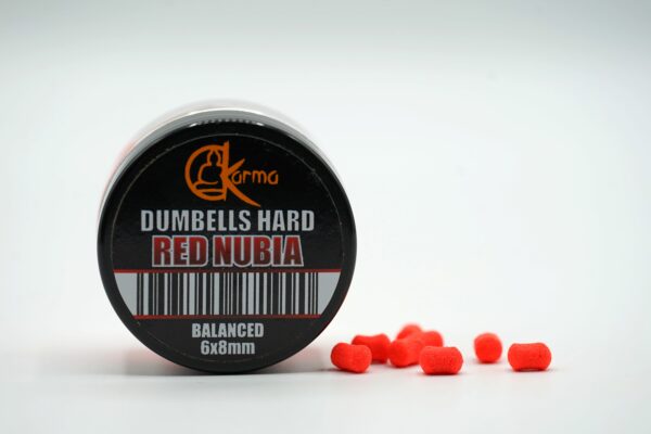 Balanced Hard Dumbells Red Nubia 6x8 mm