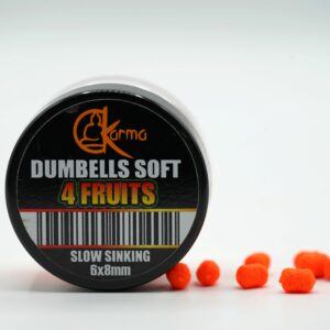 Slow Sinking Soft Dumbells 4 Fruits 6x8 mm