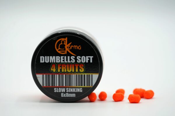 Slow Sinking Soft Dumbells 4 Fruits 6x8 mm