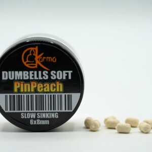 Slow Sinking Soft Dumbells Pin Peach 6x8 mm