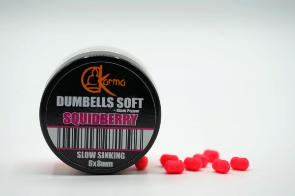 Slow Sinking Soft Dumbells Squidberry + B.P. 6x8 mm