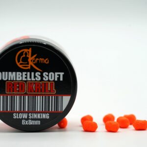 Slow Sinking Dumbells Soft Red Krill 6x8 mm
