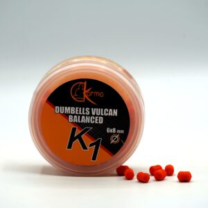 Dumbells Vulcan Balanced K1 6x8mm - 15g - Rosso
