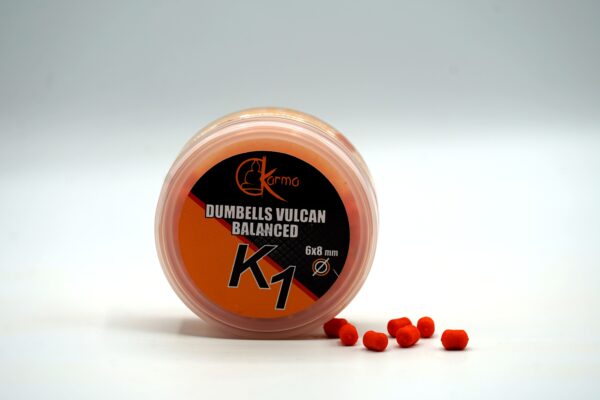 Dumbells Vulcan Balanced K1 6x8mm - 15g - Rosso