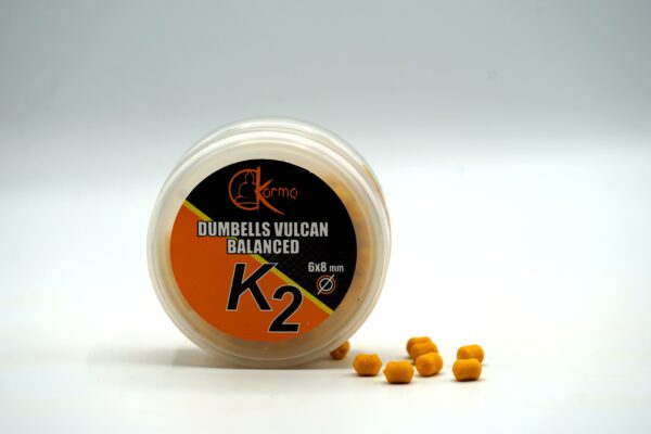 Dumbells Vulcan Balanced K2 6x8mm - 15g - Giallo