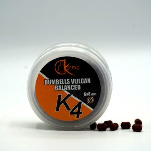 Dumbells Vulcan Balanced K4 6x8mm - 15g - Marrone
